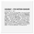 HIGHBAY- PIR mozgaserzekelő