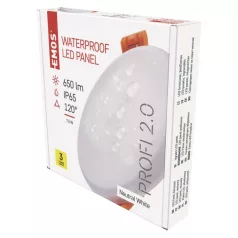   EMOS LED panel VIXXO beépíthető 7.5WW 650lm IP65 term. fehér