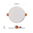 EMOS LED panel VIXXO beépíthető 10W 900lm IP65 természetes fehér