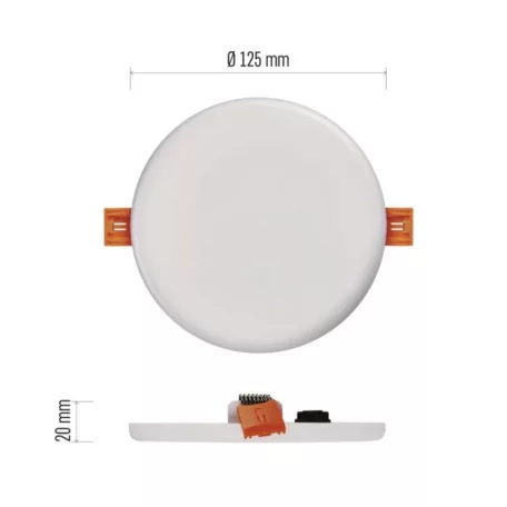EMOS LED panel VIXXO beépíthető 10W 900lm IP65 természetes fehér
