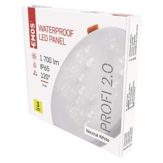   EMOS LED panel VIXXObeépíthető 19W 1700lm IP65 természetes fehér