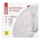 EMOS LED panel VIXXObeépíthető 19W 1700lm IP65 természetes fehér