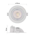 LED reflektor GERI fehér, kerek, 6,5W CCT
