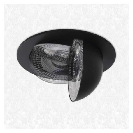 LED reflektor GERI fekete, kerek, 6,5W CCT