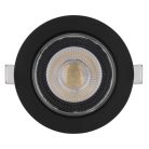 LED reflektor GERI fekete, kerek, 6,5W CCT
