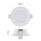 LED reflektor LORI fehér, kerek, 4,5W CCT