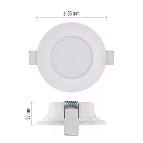 LED reflektor LORI fehér, kerek, 4,5W CCT