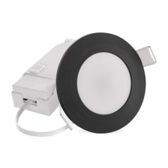 LED reflektor LORI fekete, kerek, 4,5W CCT