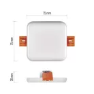 EMOS LED panel VIXXO beépíthető 6W 500lm IP65 term. fehér