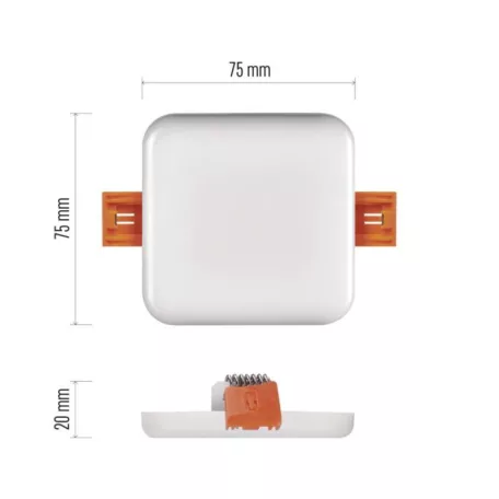 EMOS LED panel VIXXO beépíthető 6W 500lm IP65 term. fehér