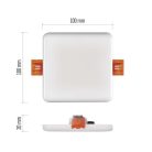 EMOS LED panel VIXXO beépíthető 7,5W 650lm IP65 term. fehér