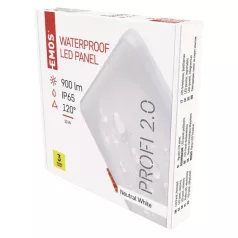   EMOS LED panel VIXXO beépíthető 10W 900lm IP65 természetes fehér