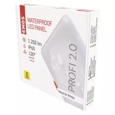  EMOS LED panel VIXXO beépíthető 13.5W 1250lm IP65 természetes fehér