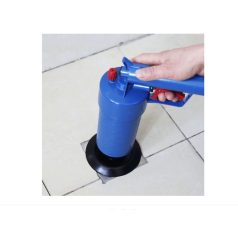   Sprinter Dugulás megszüntető WC pumpa - 3-féle fejjel - Kék - Sűrített levegős nagy teljesítményű dugulás elhárító,lefolyó tisztító