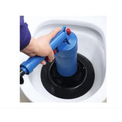   Sprinter Dugulás megszüntető WC pumpa - 3-féle fejjel - Kék - Sűrített levegős nagy teljesítményű dugulás elhárító,lefolyó tisztító