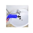 Sprinter Dugulás megszüntető WC pumpa - 3-féle fejjel - Kék - Sűrített levegős nagy teljesítményű dugulás elhárító,lefolyó tisztító