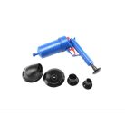 Sprinter Dugulás megszüntető WC pumpa - 3-féle fejjel - Kék - Sűrített levegős nagy teljesítményű dugulás elhárító,lefolyó tisztító