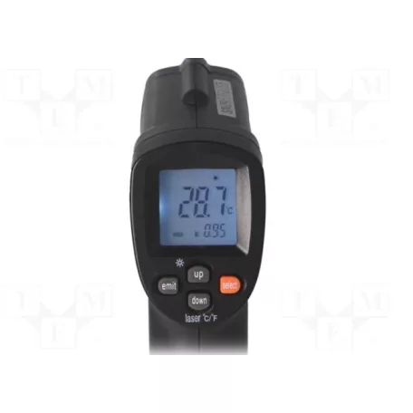 AXIO Infravörös érintésmentes hőmérő, Axio AX-7510 tárgyak mérésére,mérési távolság:  5 cm, -20 ° C ~ 550 ° C testhőmérséklet mérő testhőmérséklet mérő Infravörös, pisztolyos" Non-Contact Hőmérő"