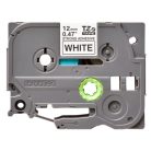 BROTHER szalag TZe-S231, Fehér alapon Fekete, Erős tapadású, 12mm  0.47", 8 méter