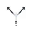 MULTIBRACKETS 2 karos asztali konzol, M VESA Gas Lift Arm Dual Silver (15-32", max.VESA: 100x100 mm, 10 kg)