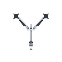   MULTIBRACKETS 2 karos asztali konzol, M VESA Gas Lift Arm Dual Silver (15-32", max.VESA: 100x100 mm, 10 kg)