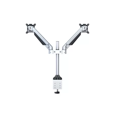MULTIBRACKETS 2 karos asztali konzol, M VESA Gas Lift Arm Dual Silver (15-32", max.VESA: 100x100 mm, 10 kg)