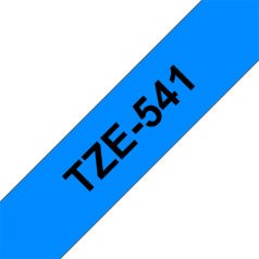   BROTHER szalag TZe-541, Kék alapon Fekete, Laminált, 18mm  0.7", 8 méter