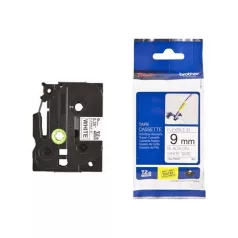   BROTHER szalag TZe-FX221, Fehér alapon Fekete, Flexibilis, 9mm  0.35", 8 méter