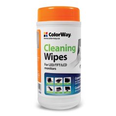   COLORWAY Tisztítószer CW-1071, törlőkendő, 100db (wipes for Laptops & Monitors 100 pcs)