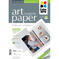   COLORWAY Fotópapír, ART series, fényes hűtőmágnes (ART glossy "magnetic"), 690 g/m2, A4, 5 lap
