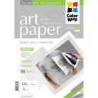COLORWAY Fotópapír, pólóra vasalható (ART T-shirt transfer, white), 120 g/m2, A4, 5 lap