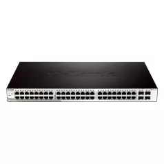   D-LINK Switch 48x1000Mbps + 4xGigabit SFP Menedzselhető Rackes, DGS-1210-52/E