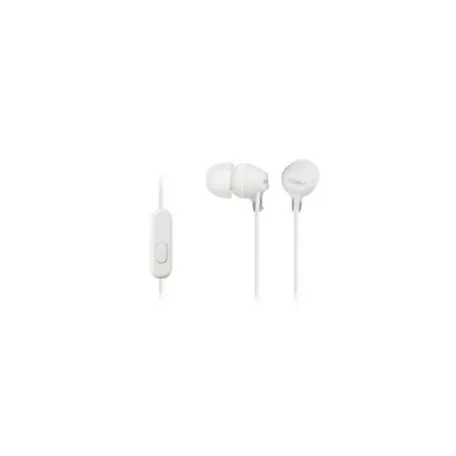 SONY MDREX15APW.CE7, 8-22000 Hz, 16 ohm, 1,2m , 3.5 mm jack, Vezetékes Fülhallgató mikrofonnal, Fehér