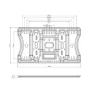 MULTIBRACKETS Fali konzol, M VESA Super Slim Tilt & Turn Plus HD (40-86", max.VESA: 400x400 mm, 65 kg)