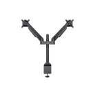 MULTIBRACKETS 2 karos asztali konzol, M VESA Gas Lift Arm Dual Black (15-32", max.VESA: 100x100 mm, 10 kg)
