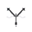 MULTIBRACKETS 2 karos asztali konzol, M VESA Gas Lift Arm Dual Black (15-32", max.VESA: 100x100 mm, 10 kg)