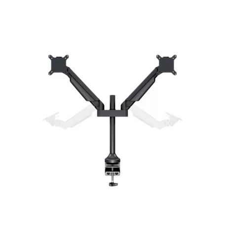 MULTIBRACKETS 2 karos asztali konzol, M VESA Gas Lift Arm Dual Black (15-32", max.VESA: 100x100 mm, 10 kg)