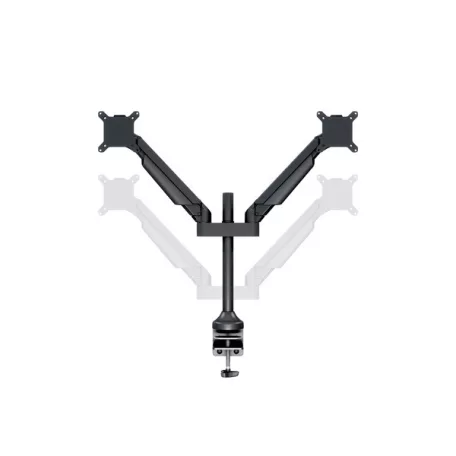 MULTIBRACKETS 2 karos asztali konzol, M VESA Gas Lift Arm Dual Black (15-32", max.VESA: 100x100 mm, 10 kg)