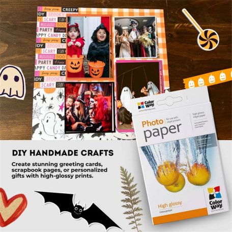 COLORWAY Fotópapír, magasfényű (high glossy), 180 g/m2, 10x15, 500 lap