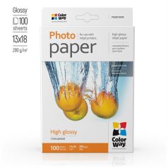   COLORWAY Fotópapír, magasfényű (high glossy), 200 g/m2, 13x18, 100 lap