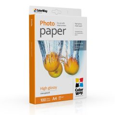  COLORWAY Fotópapír, magasfényű (high glossy), 200 g/m2, A4, 100 lap