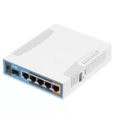   MIKROTIK Wireless Router hAP ac 5x1000Mbps + 1xSFP, Wi-Fi 5, Asztali, RB962UIGS-5HACT2HNT