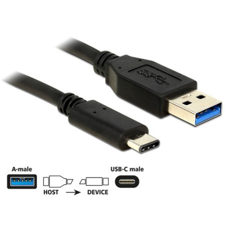 DELOCK kábel USB 3.2 Gen 2 Type-A > USB Type-C 1m