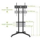 TECHLY ICA-TR6 gurulós padlóállvány 30-65" LED/LCD kijelzőhöz