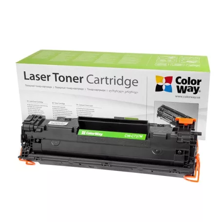 COLORWAY Toner CW-C737M, 2400 oldal, Fekete - Canon:737
