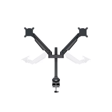 MULTIBRACKETS 2 karos asztali konzol, M VESA Gas Lift Arm Dual Black HD (15-32", max.VESA: 100x100 mm, 21 kg)