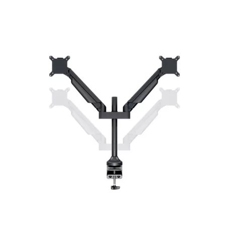 MULTIBRACKETS 2 karos asztali konzol, M VESA Gas Lift Arm Dual Black HD (15-32", max.VESA: 100x100 mm, 21 kg)