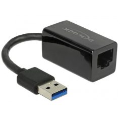   DELOCK Átalakító USB Type-A male > Gigabit LAN kompakt fekete