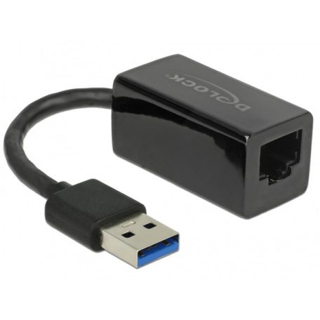 DELOCK Átalakító USB Type-A male > Gigabit LAN kompakt fekete