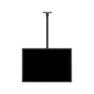 Multibrackets Medium Single 3000 mennyezeti konzol, 32-55", fekete